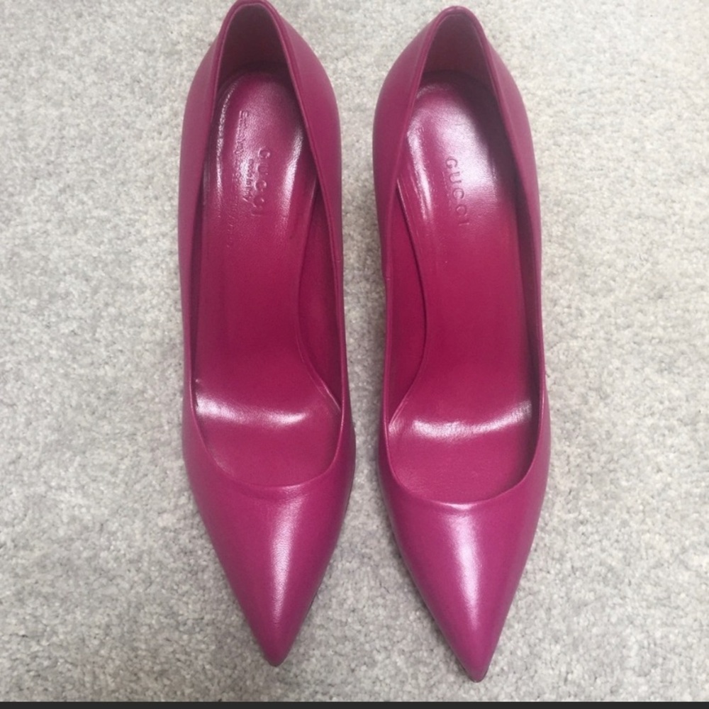 Gucci pumps with bamboo heels-size 38